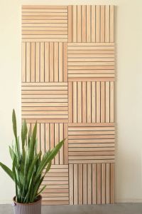 DEKORATİF AHŞAP DESENLİ STRAFOR DUVAR KAPLAMA PANELİ 50x50cm ( 4 ADET-1m2 )