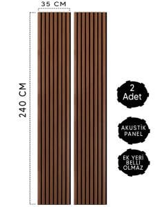 70x240 Cm Akustik Duvar Kaplama Paneli Eko-Lan-103