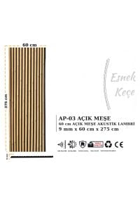 AHŞAP AKUSTİK DUVAR PANELİ 60 X 275 CM   ( LAN-334 )