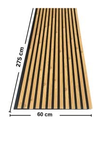 AHŞAP AKUSTİK DUVAR PANELİ 60 X 275 CM   ( LAN-334 )