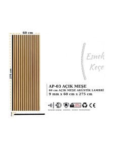 AHŞAP AKUSTİK DUVAR PANELİ 60 X 275 CM  ( LAN-261 )