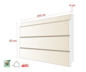 Ahşap Desenli Dış Cephe Paneli Ayçiçeği 220