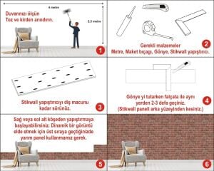 Tuğla Görünümlü Strafor Duvar Paneli 652-202