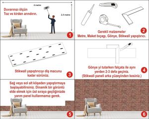 Tuğla Görünümlü Strafor Duvar Paneli 651-210