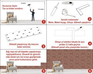 Tuğla Görünümlü Strafor Duvar Paneli 653-216