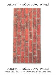 Tuğla Duvar Paneli 689E-040/5'Lİ PAKET