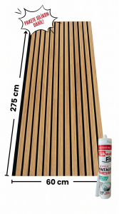 60x275 cm Finish Akustik Kaplama Paneli - LAN-K 261(HAZIR PAKET)