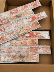 FELTSONE KEÇE TUĞLA DESENLİ F651-216 HD(15'Lİ PAKET-2.5 m2)