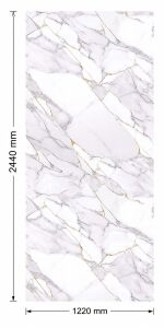 PVC MERMER POLYGOLD ROCK 30116L/ 122X60-4 PARÇA PANEL (1 ADET SİLİKON)
