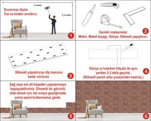 Tuğla Görünümlü Strafor Duvar Paneli Boyasız 652