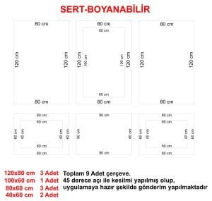 Walldeco Boyanabilir Sert Dekoratif Çıta Paketi-Hazır Kesimli- ÇP2