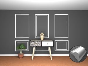 Walldeco Boyanabilir Sert Dekoratif Çıta Paketi-Hazır Kesimli- ÇP2