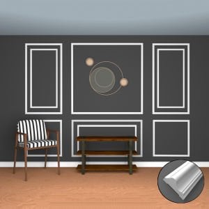 Walldeco Boyanabilir Sert Dekoratif Hazır Çıta Paketi-Hazır Kesimli- ÇP3