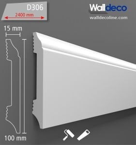 Walldeco Boyanabilir Sert Dekoratif Süpürgelik D-306